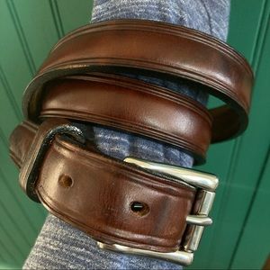 Slim Leather Belt 34”